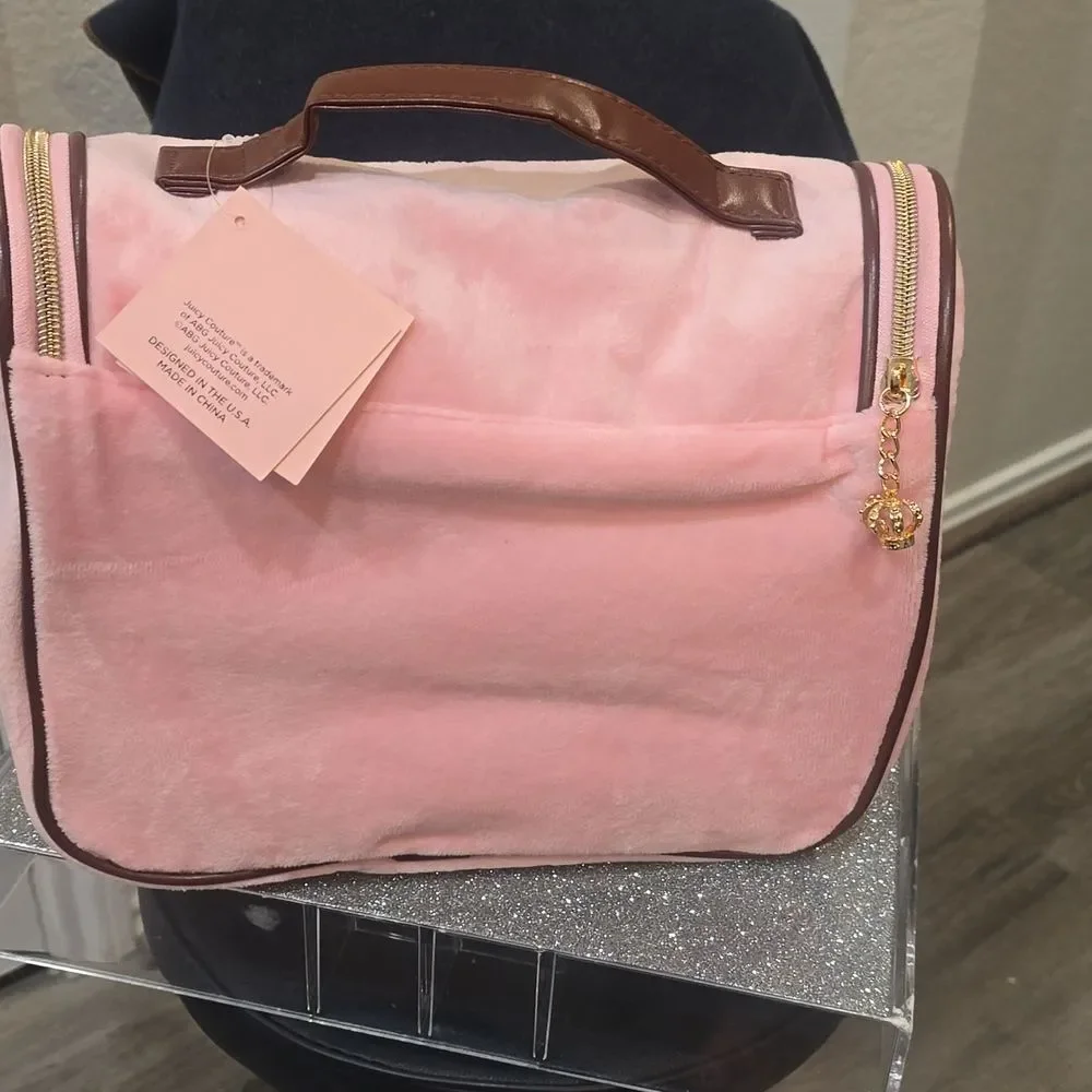 Juicy Couture Heritage Hanging Cosmeric Bag w/Compartments &‎ Mirror